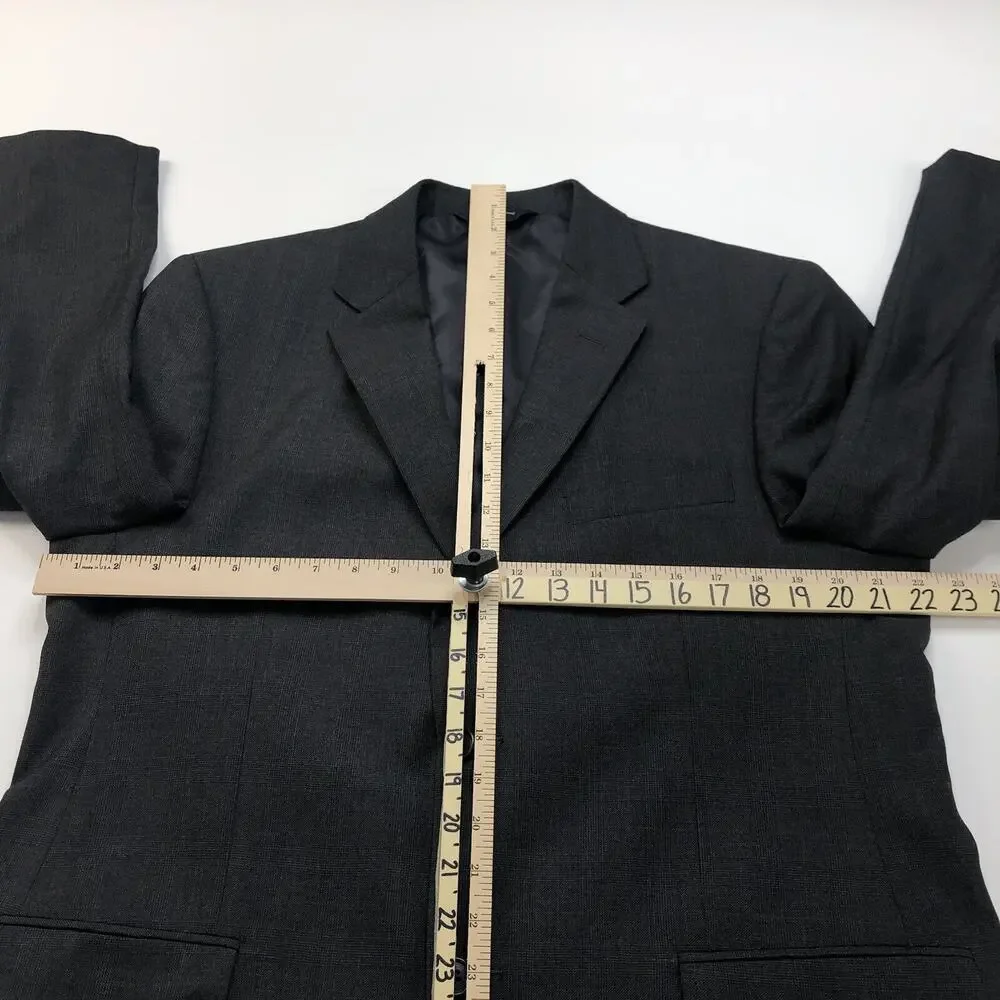 Joseph & Feiss Gold NO TAG 44 Glen Plaid Blazer Suit Sport Coat Jacket Gray